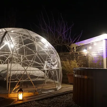 Luksustelt Fichtel-bubble Gegen Aufpreis Mit Hot Tub Und Sauna Hohenberg an der Eger