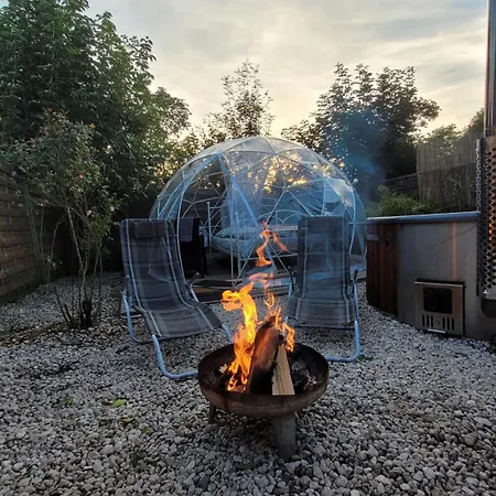 Luxury tent Fichtel-bubble Gegen Aufpreis Mit Hot Tub Und Sauna Hohenberg an der Eger