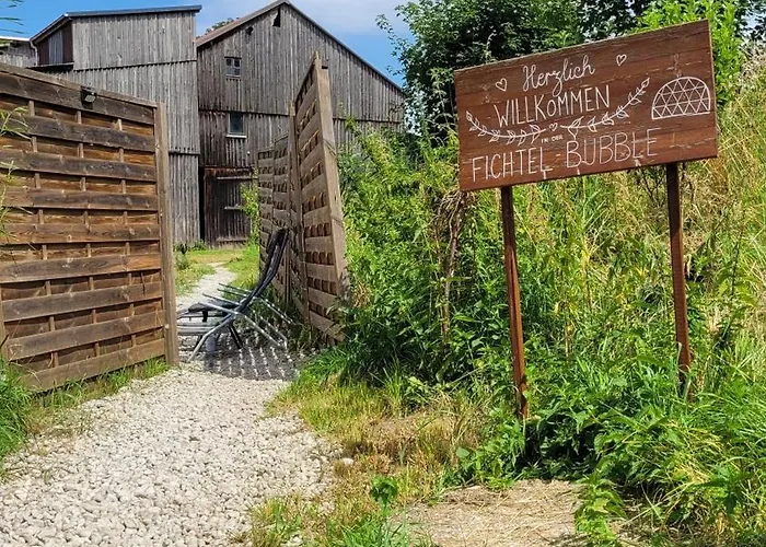 Campo de lujo Fichtel-bubble Gegen Aufpreis Mit Hot Tub Und Sauna Hohenberg an der Eger