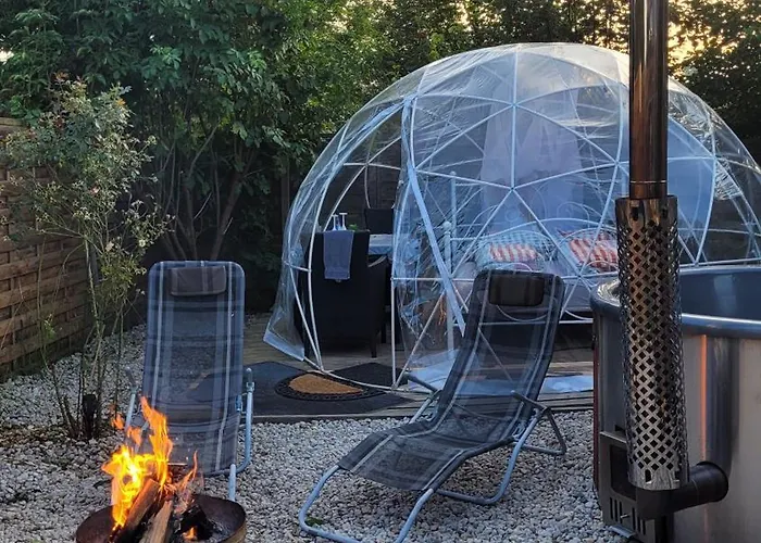 Campo de lujo Fichtel-bubble Gegen Aufpreis Mit Hot Tub Und Sauna