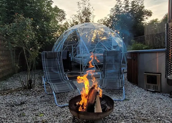 Campo de lujo Fichtel-bubble Gegen Aufpreis Mit Hot Tub Und Sauna Hohenberg an der Eger