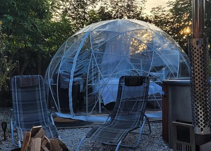 Campo de lujo Fichtel-bubble Gegen Aufpreis Mit Hot Tub Und Sauna *